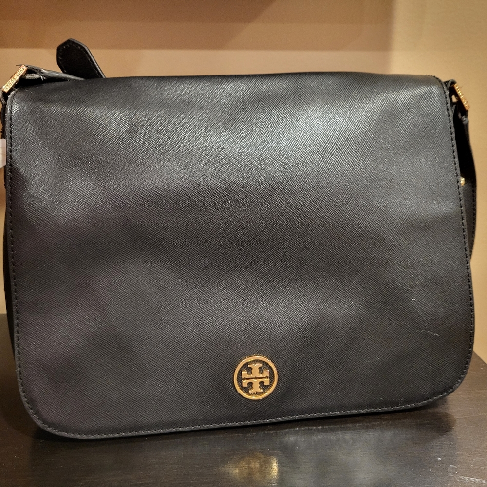 Tory Burch, black shoulder purse